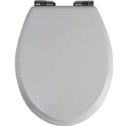 Abattant WC bois blanc uni frein de chute