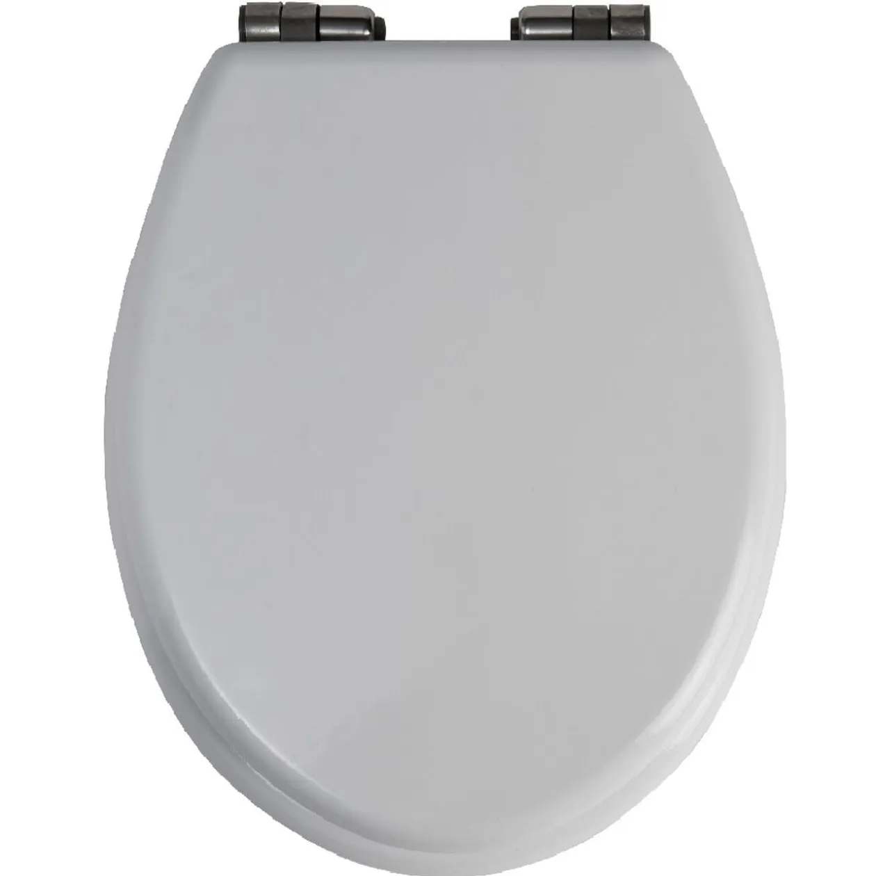 Abattant WC bois blanc uni frein de chute