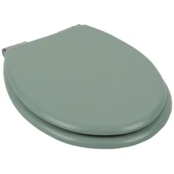 Abattant WC bois vert avec frein de chute déclipsable réglable < Gifi Hot