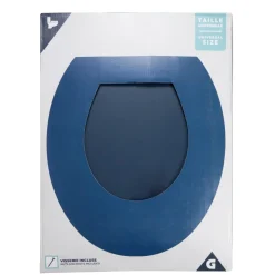 Abattant WC en bois bleu taille universelle < Gifi Clearance