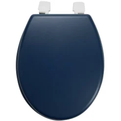 Abattant WC en bois bleu taille universelle < Gifi Clearance