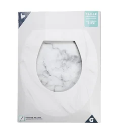 Abattant WC en bois façon marbre taille universelle < Gifi Clearance
