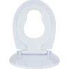 Abattant WC enfant adulte avec réducteur 37x45cm taille universelle blanc uni < Gifi New