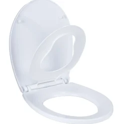 Abattant WC enfant adulte avec réducteur 37x45cm taille universelle blanc uni < Gifi New
