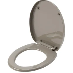 Abattant WC taupe avec frein de chute