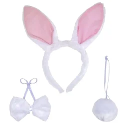 Accessoire déguisement Halloween lapin 3 pièces - Taille adulte
