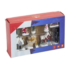 Accessoire pour village de Noël avec lumière 10 pièces < Gifi Online