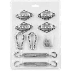 Accessoires de fixation pour voile d'ombrage acier < Gifi Clearance