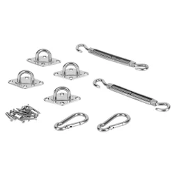 Accessoires de fixation pour voile d'ombrage acier < Gifi Clearance