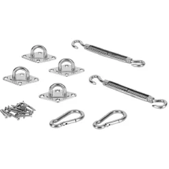 Accessoires de fixation pour voile d'ombrage acier < Gifi Clearance