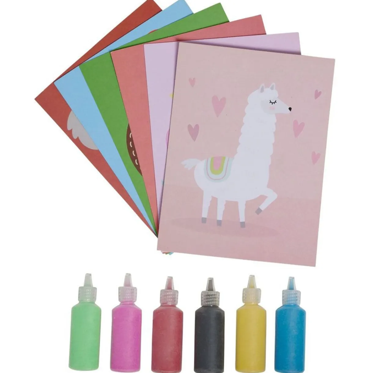 Activité carte à sable coloré x6 < Gifi Discount