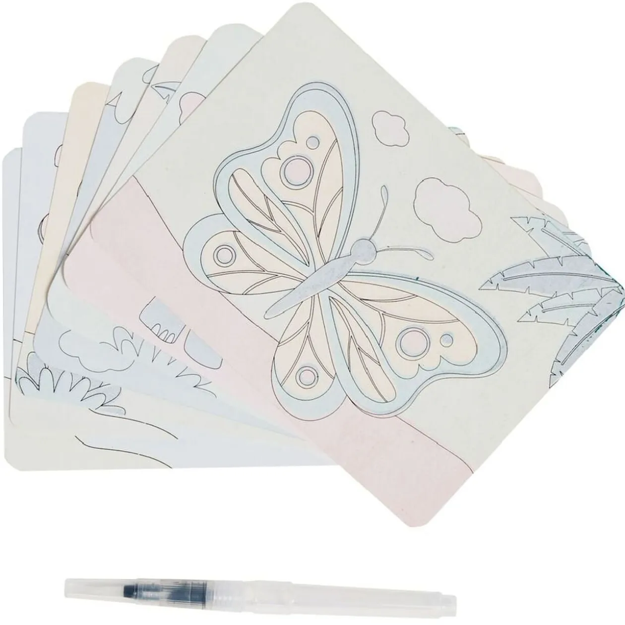 Activité coloriage carte magique x6
