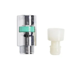 Adaptateur anti-torsion universel plastique chromé Ø3x5cm