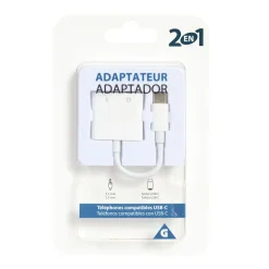 Adaptateur USB-C et jack 2 en 1 < Gifi Online