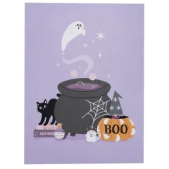 Affiche décorative Halloween x3 fantôme cute papier violet 30x40cm < Gifi Sale