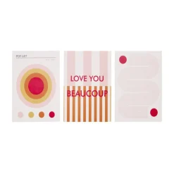 Affiche déco x3 papier 