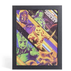 Affiche Gardiens de la Galaxie dans cadre bois noir 33,5x44,5xH1,5cm < Gifi