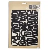 Affiche papier x3 thème abstrait noir et beige 30x40cm < Gifi New