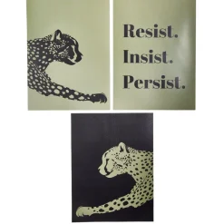 Affiche papier x3 thème guépard noir et gris 30x40cm < Gifi Online