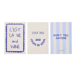 Affiche pop art x3 papier 10x15cm (2 modèles) < Gifi New