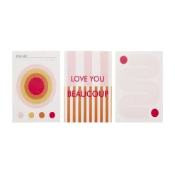 Affiche pop art x3 papier 10x15cm (2 modèles) < Gifi New