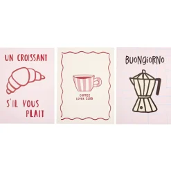 Affiche pop art x3 papier 50x70cm (3 modèles) < Gifi Clearance