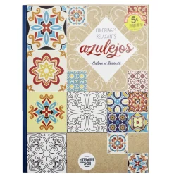 Album de coloriage adulte thérapeutique thème carreau de ciment 21x29cm < Gifi Discount