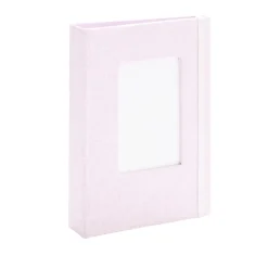 Album photo aspect tissé 12,5x16,5cm - 2 modèles beige ou rose < Gifi Best
