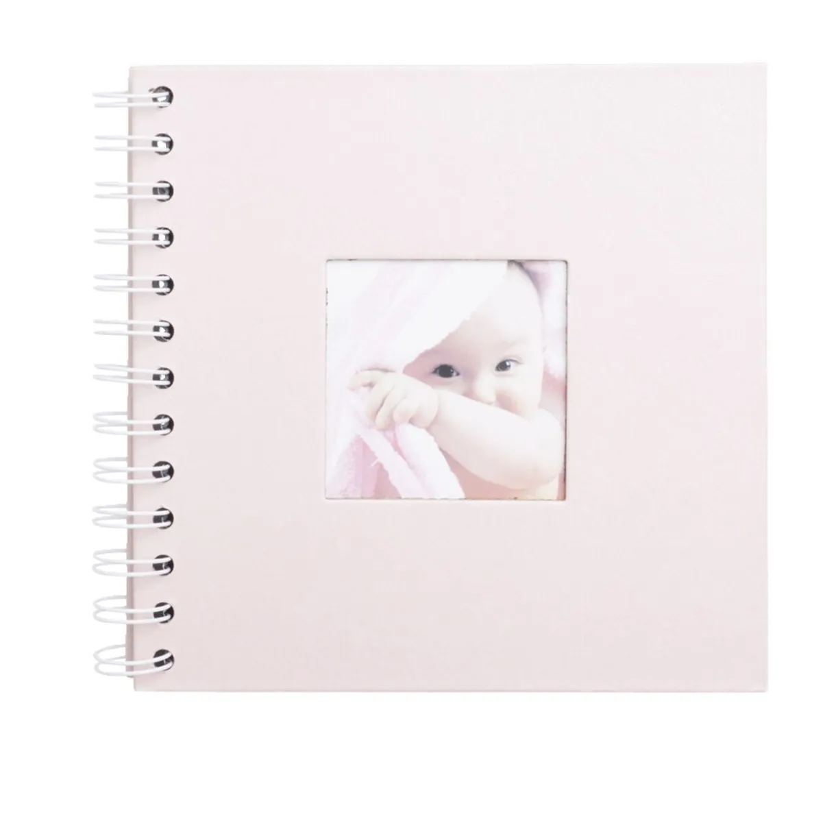 Album photo spirale 17,5x17,5xH2,5cm - 2 modèles noir ou rose < Gifi Clearance