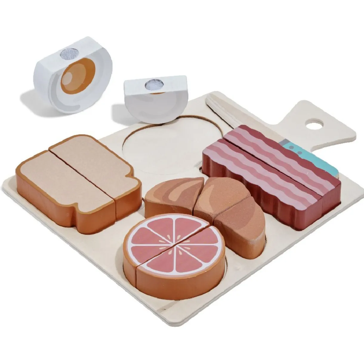 Aliment à découper avec planche bois 7 pièces < Gifi Clearance