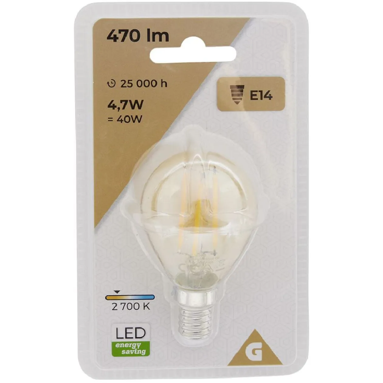 Ampoule déco G45 E14