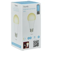 Ampoule LED connectée blanc ajustable B22 60 W