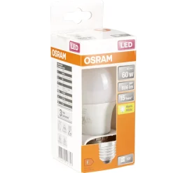 Ampoule LED E27 A60 blanc chaud Osram 8,5W=60W 806lms classe F < Gifi Online