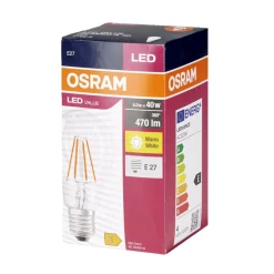 Ampoule LED filament E27 A60 blanc chaud Osram 4W=40W 470lms classe E < Gifi Clearance