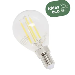 Ampoule LED à 4 filaments blanc chaud E27 4W x4