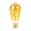Ampoule longue ambrée LED connectée E27 40 W < Gifi Discount