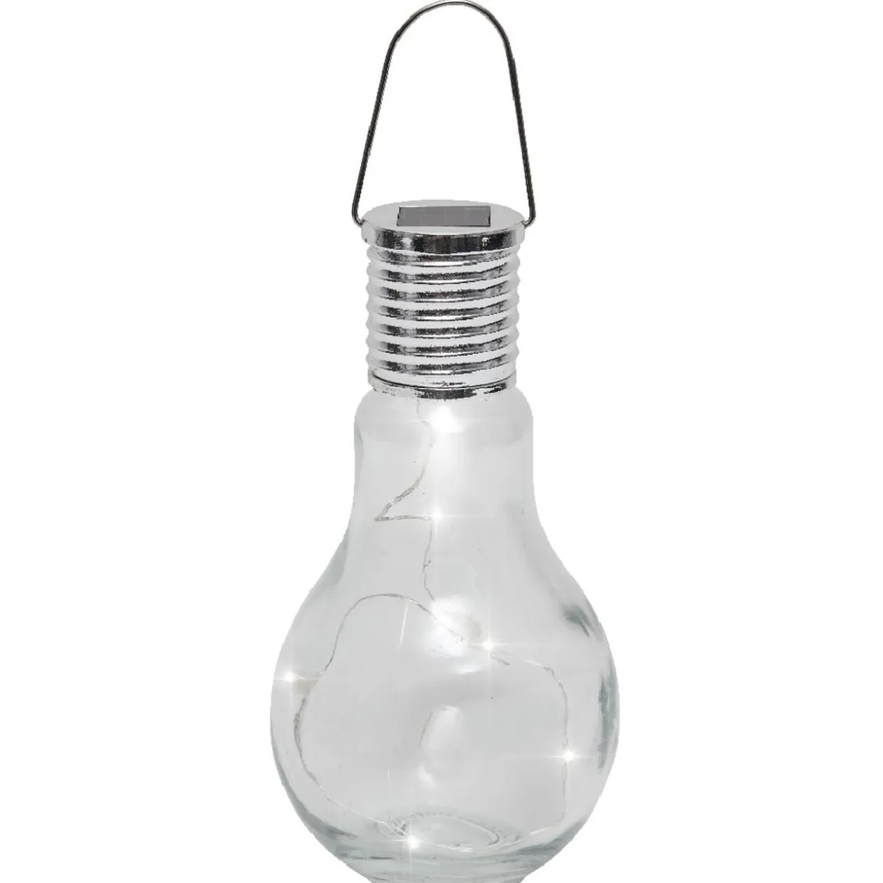 Ampoule solaire à suspendre verre transparent