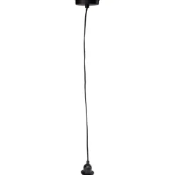 Ampoule suspendue câble noir E27 Ø6xH120cm