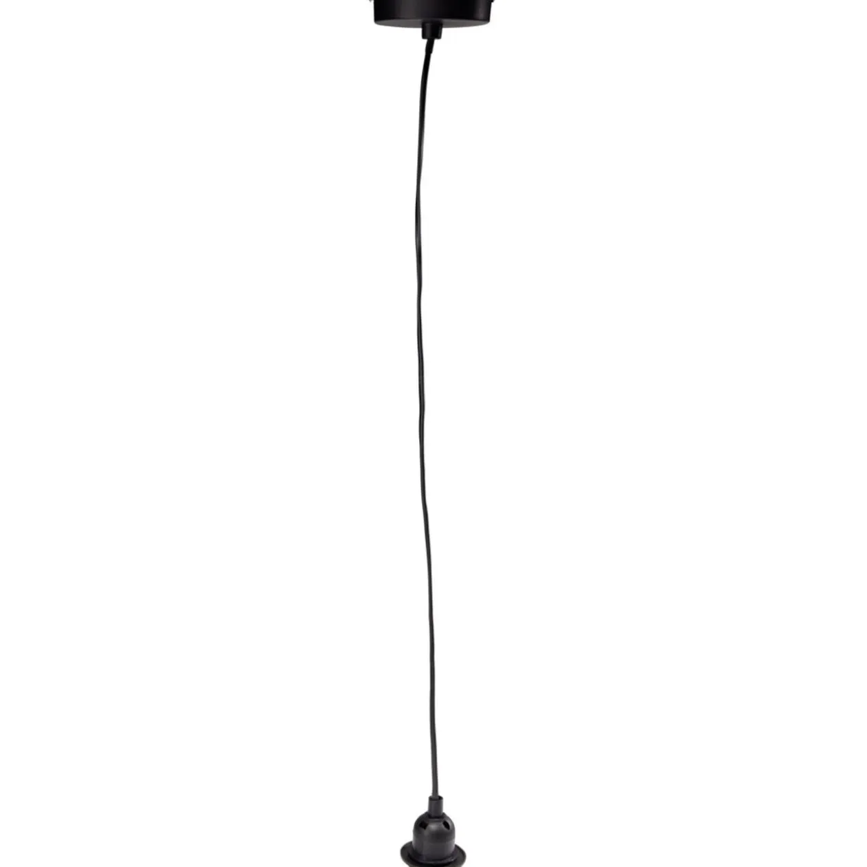Ampoule suspendue câble noir E27 Ø6xH120cm