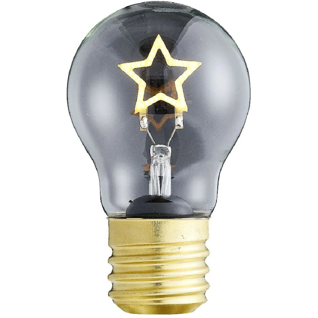 Ampoule USB rechargeable filament LED étoile jaune Ø7xH12cm < Gifi Discount