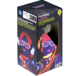 Ampoule UV Homday party 9,5W verre Ø6xH11cm