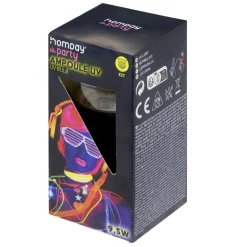 Ampoule UV Homday party 9,5W verre Ø6xH11cm