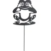 Animal déco à planter grenouille métal noir H37cm < Gifi New