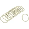Anneau de douche forme ovale plastique vert x12 < Gifi Outlet