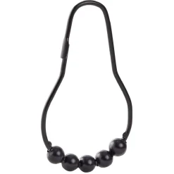 Anneau de douche métal noir x12 < Gifi Sale