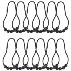 Anneau de douche métal noir x12 < Gifi Sale
