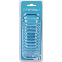 Anneau de douche transparent x12