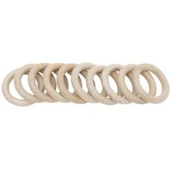 Anneau de rideau en bois naturel Ø42mm x10 < Gifi Outlet