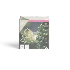 Anneau lumineux pour sapin 10 franges 160LED blanc chaud