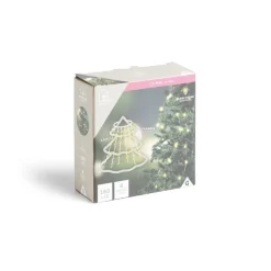 Anneau lumineux pour sapin 10 franges 160LED blanc chaud